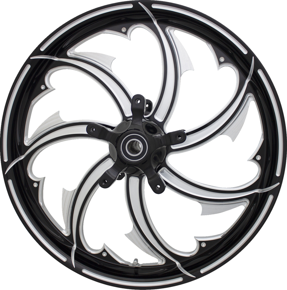 Coastal Moto 21x3.25 Fury Black Front Wheel W/ABS 4 Harley 08-24 Touring