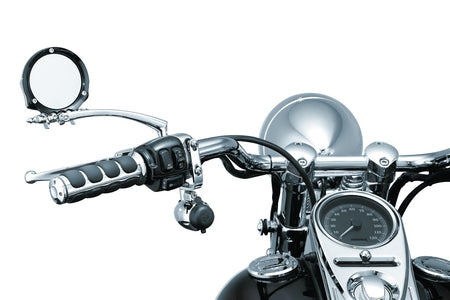 Kuryakyn 1476 Chrome 1-1/4" Handlebar Mounted Electrical Power Point