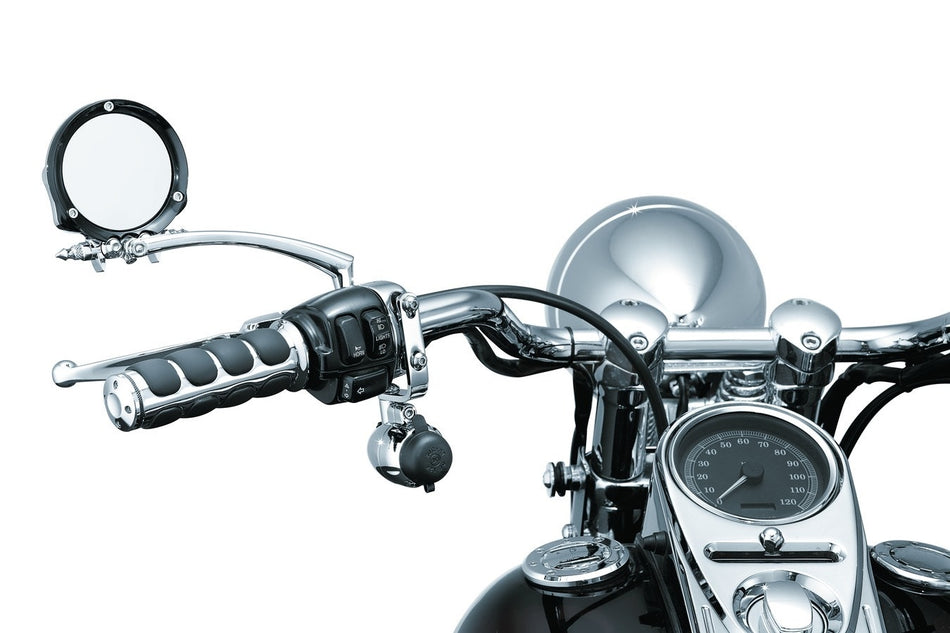 Kuryakyn 1476 Chrome 1-1/4" Handlebar Mounted Electrical Power Point