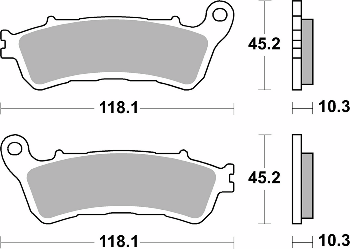 SBS Street Excel Sintered Brake Pads for Select 1977-2026 Honda Models