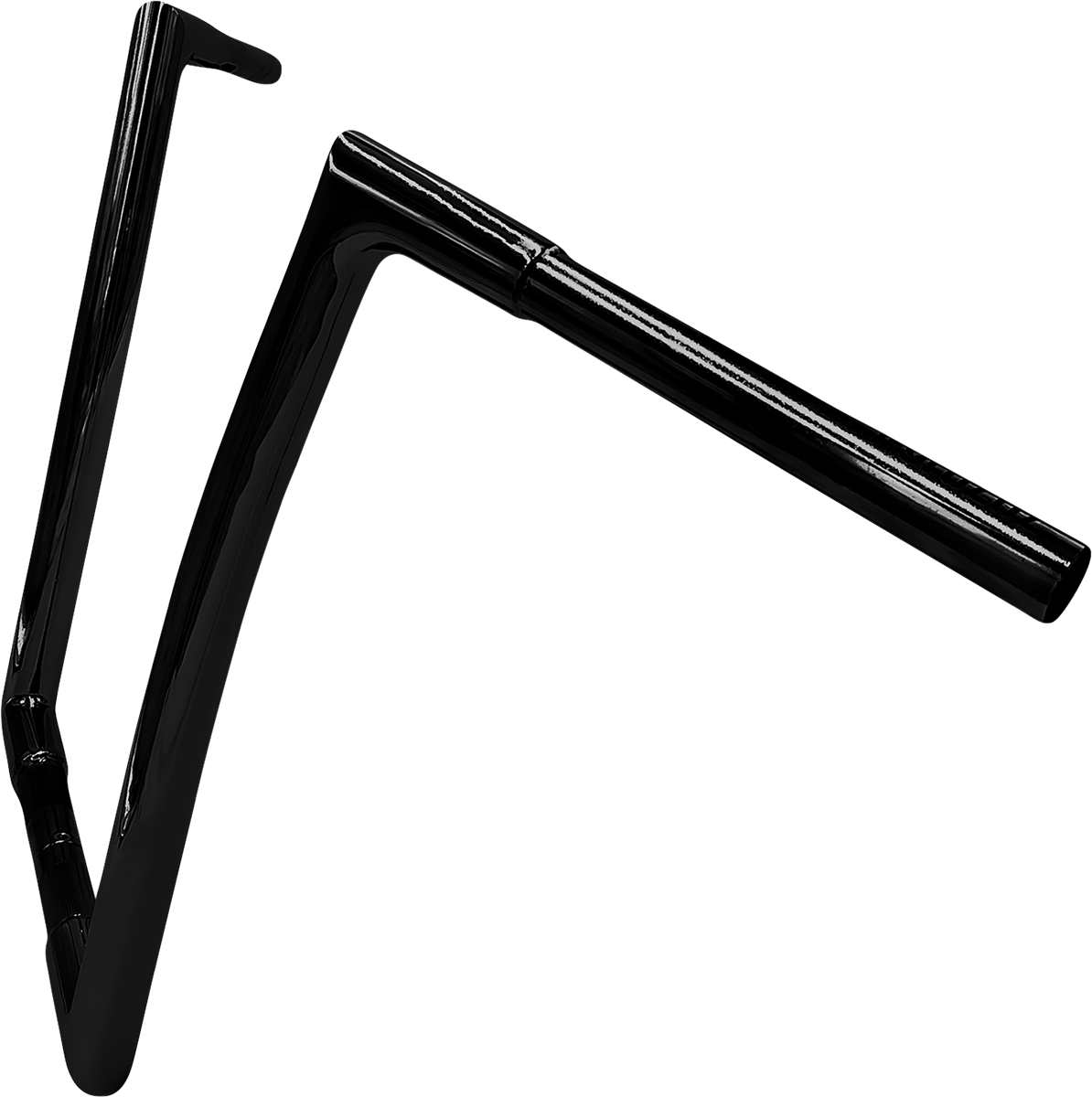 FBI Fat Baggers 1-1/4" EZ Flat Top Handlebars for FLTR '98-'13 / FLHR '94-'22 - Black / 16"