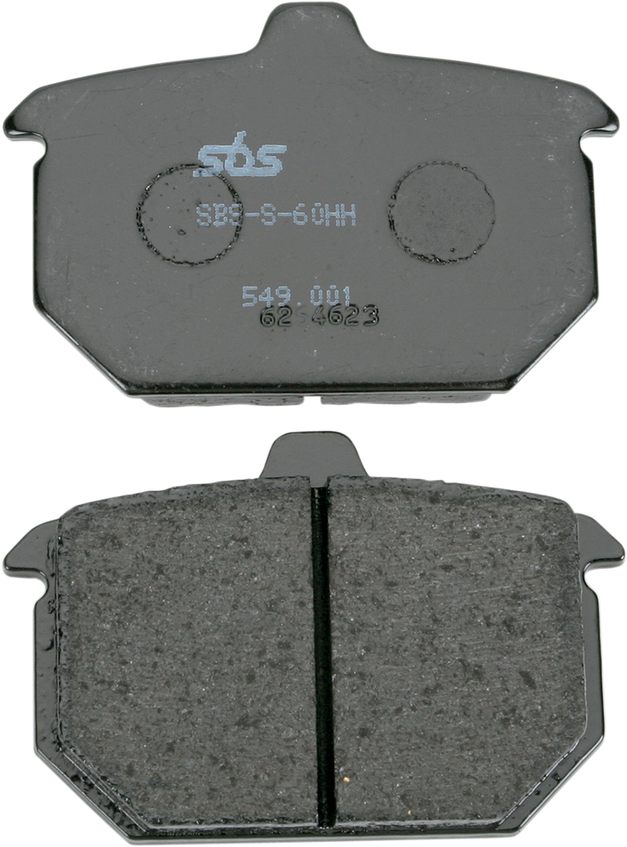 SBS Street Carbon Tech Organic Brake Pads for 1972-2025 Harley-Davidson Touring / Softail / Dyna / FXR / Sportster / V-Rod / FX Super Glide