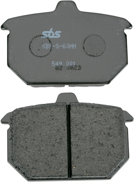 SBS Street Carbon Tech Organic Brake Pads for 1972-2025 Harley-Davidson Touring / Softail / Dyna / FXR / Sportster / V-Rod / FX Super Glide