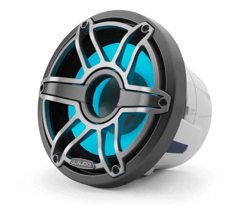 JL Audio 8-Inch Marine Subwoofer Driver W/Transflective LED Metallic Gray Sport Grille