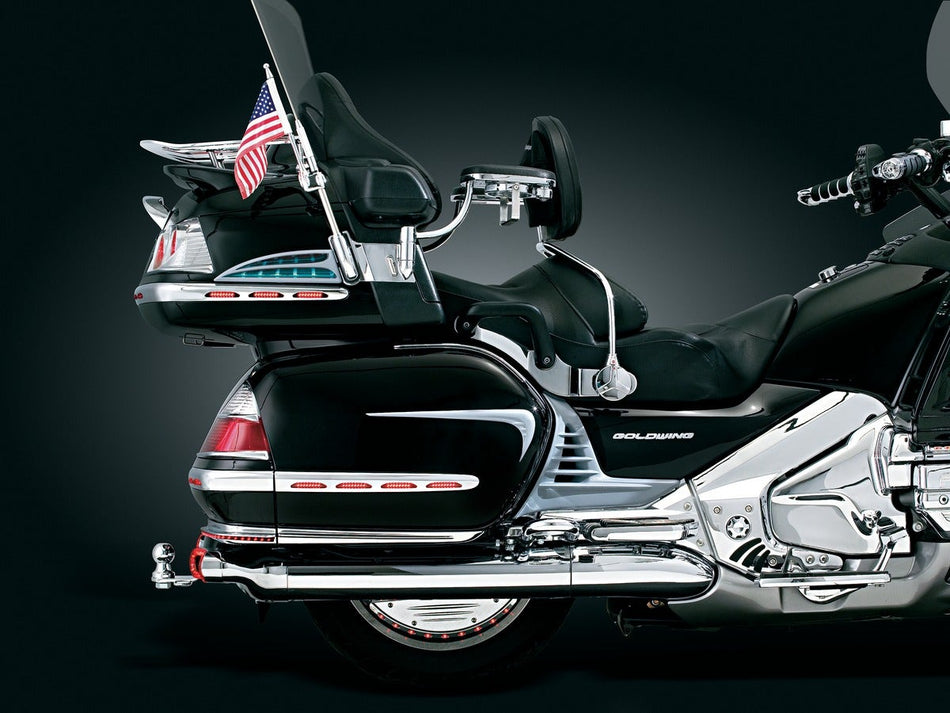 Kuryakyn 7506 Chrome Passenger Floorboard Side Covers Honda Goldwing F6B