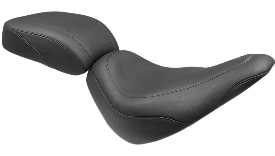 Mustang Wide Tripper Solo Black Vintage Harley Seat 18-23 Softail Slim FLSL