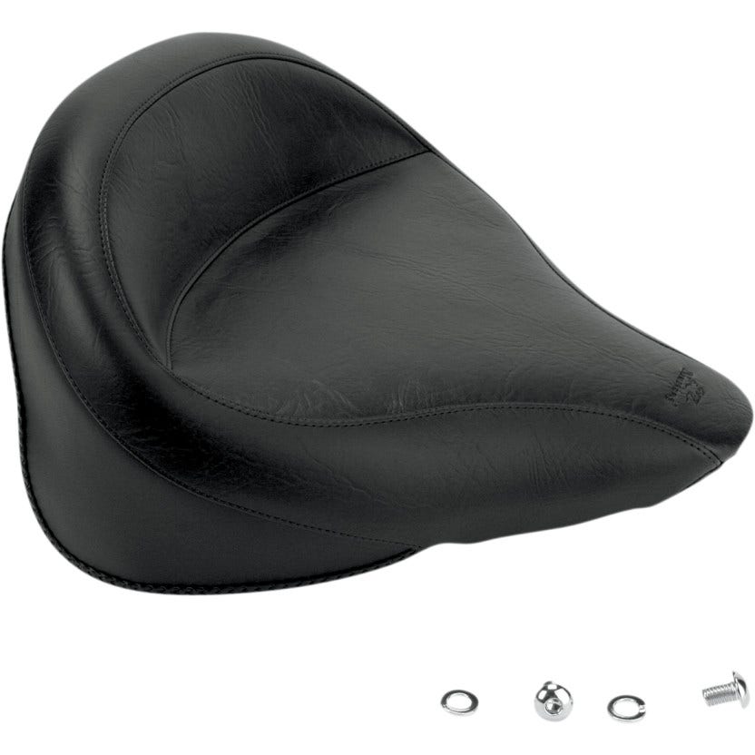 Mustang 75096 Seat Wide Black Vintage Solo Seat Harley Softail 00-05 FXST 00-07 FLST