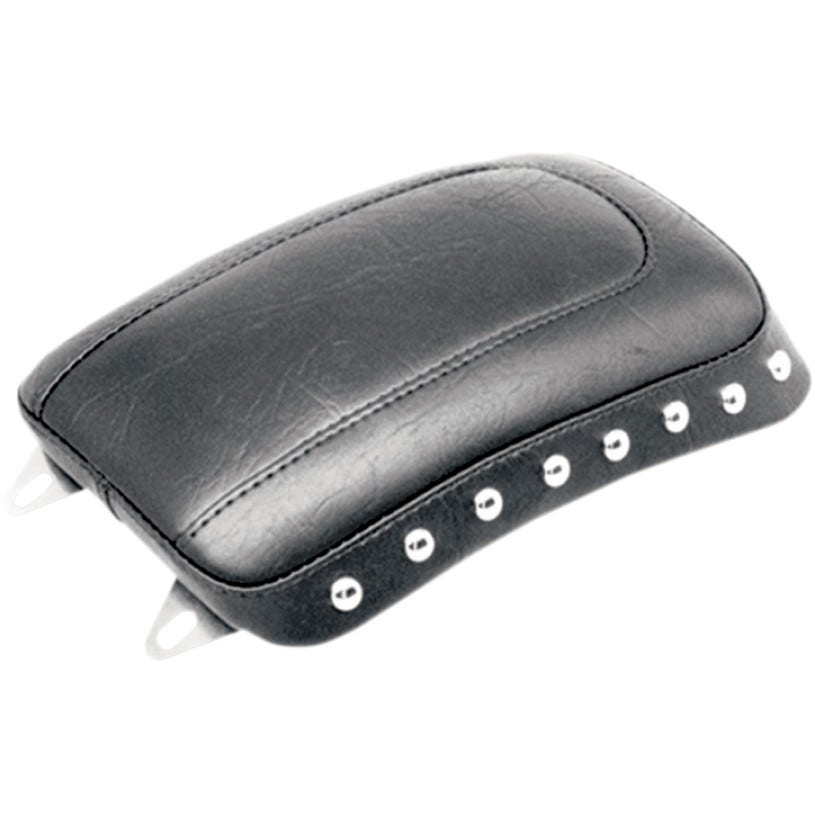 Mustang 75098 Chrome Studded Rear Seat Thin Pillion Only Harley 00-05 FXST 00-07 FLST