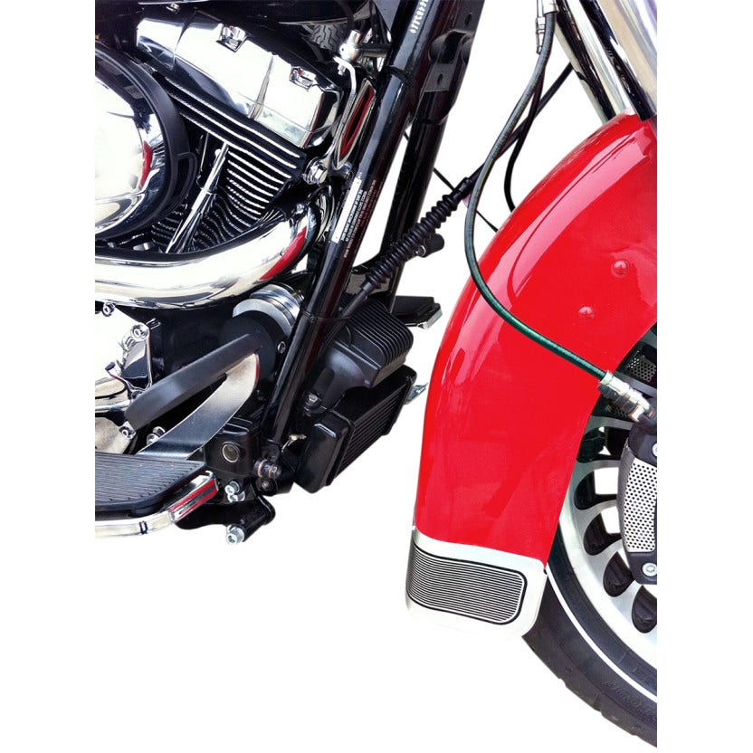 Jagg Black Horizonal Low Mount 10 Row Fan Assisted Oil Cooler Kit Harley 09-13
