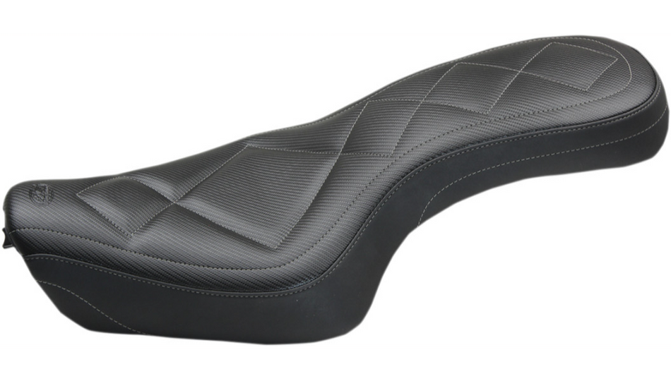 Mustang Super Tripper Carbon Style Seat 4 Harley 04-06 10-21 XL