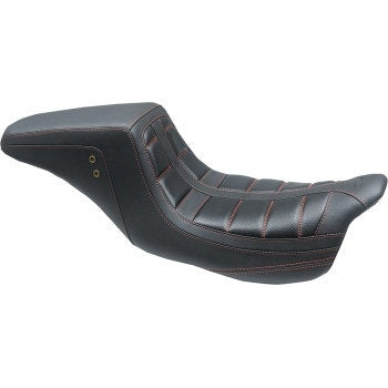 Mustang 75239AB American Beauty Squareback 2 Up Seat Harley FLH FLT 08-22