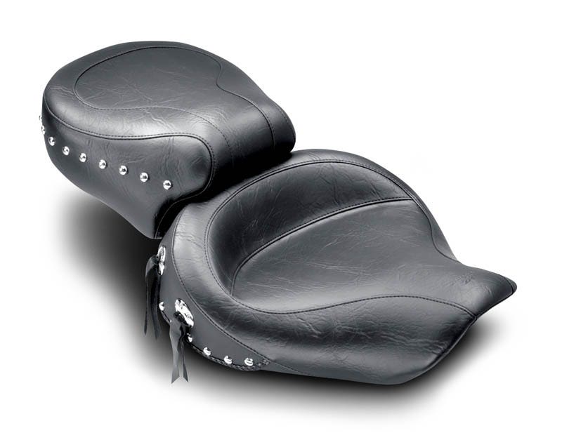 Mustang 75530 Studded Wide Style 2 up Seat for Harley Dyna FXD Models 96-03