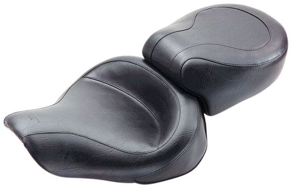 Mustang 75535 Wide Touring 2 Up Seat 06-17 Harley Dyna