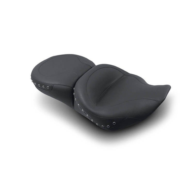 Mustang 75577 Wide Touring Black Studded Seat for Harley Street Glide FLHR 97-07
