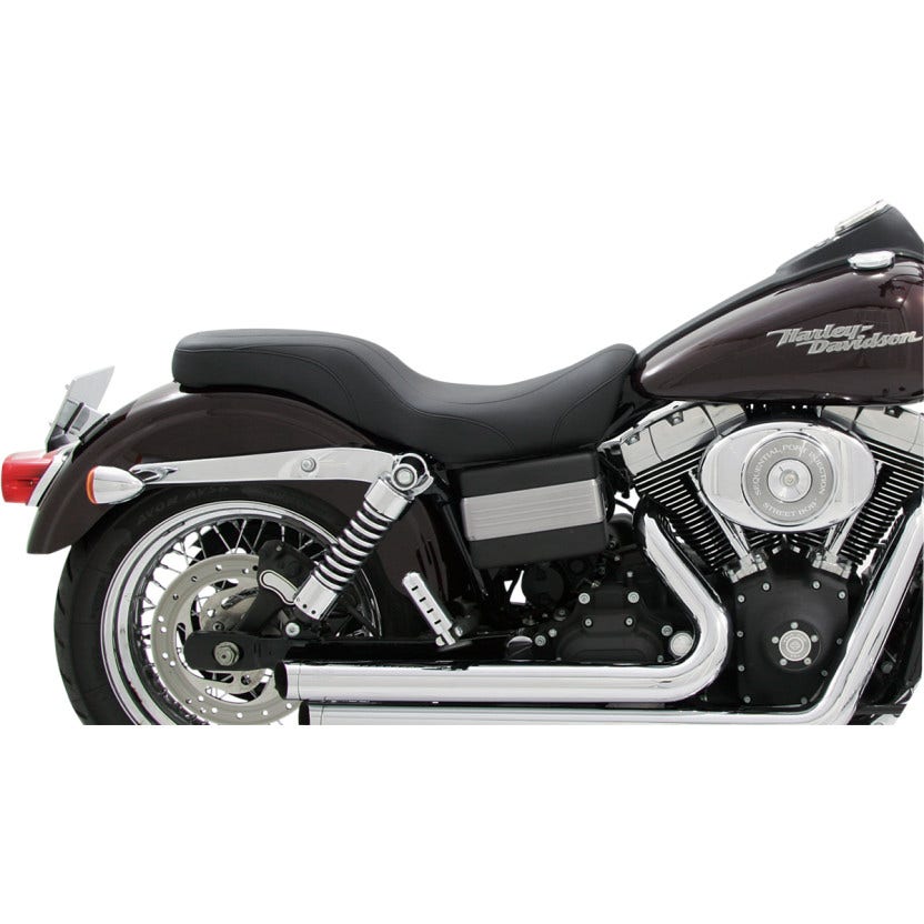 Mustang Seats 75625 DayTripper 1 Piece 2 up Seat Harley Dyna FXD 06-17