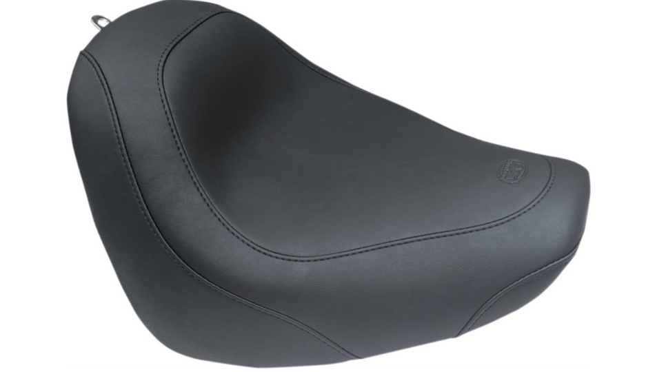 Mustang Wide Tripper Solo Black Vintage Harley Seat 18-23 FXFB/FXFBS