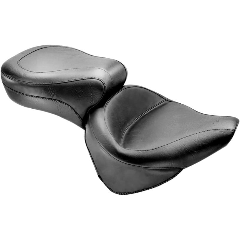 Mustang 75735 Vintage Wide Style 2-up Seat for Harley Softail FLST FXST 89-99