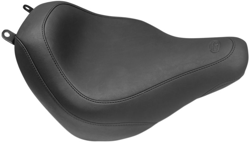 Mustang Wide Tripper Solo Black Vintage Harley Seat 18-23 FLDE/FLHC/FLHCS