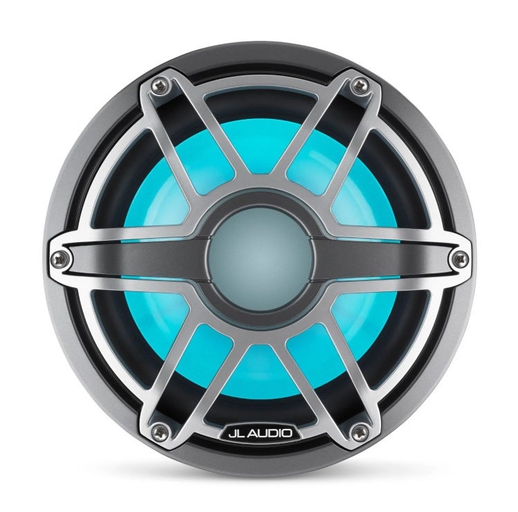 JL Audio 8-Inch Marine Subwoofer Driver W/Transflective LED Metallic Gray Sport Grille