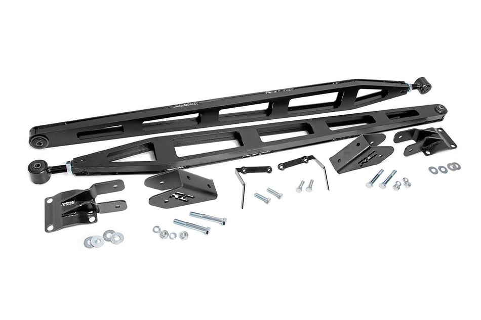 Rough Country 11001 Heavy Duty Rear Traction Ladder Bars 11-19 GM 2500 3500 HD