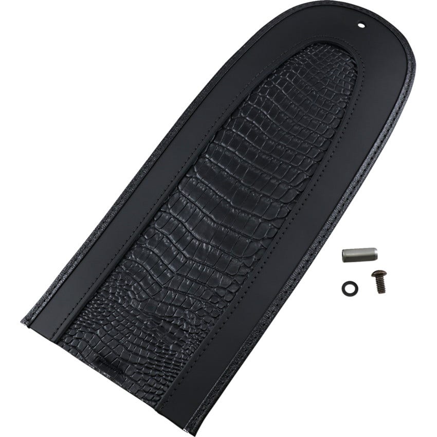 Drag Fender Skin W/Embossed Faux Gator Leather Center for Harley 00-10 Softail