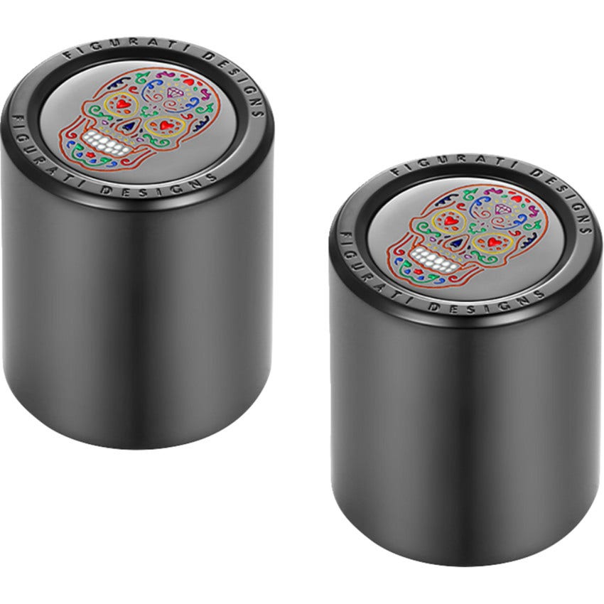 Figurati Designs Medium Black W/ Sugar Skull 4 Harley 27MM x 30MM