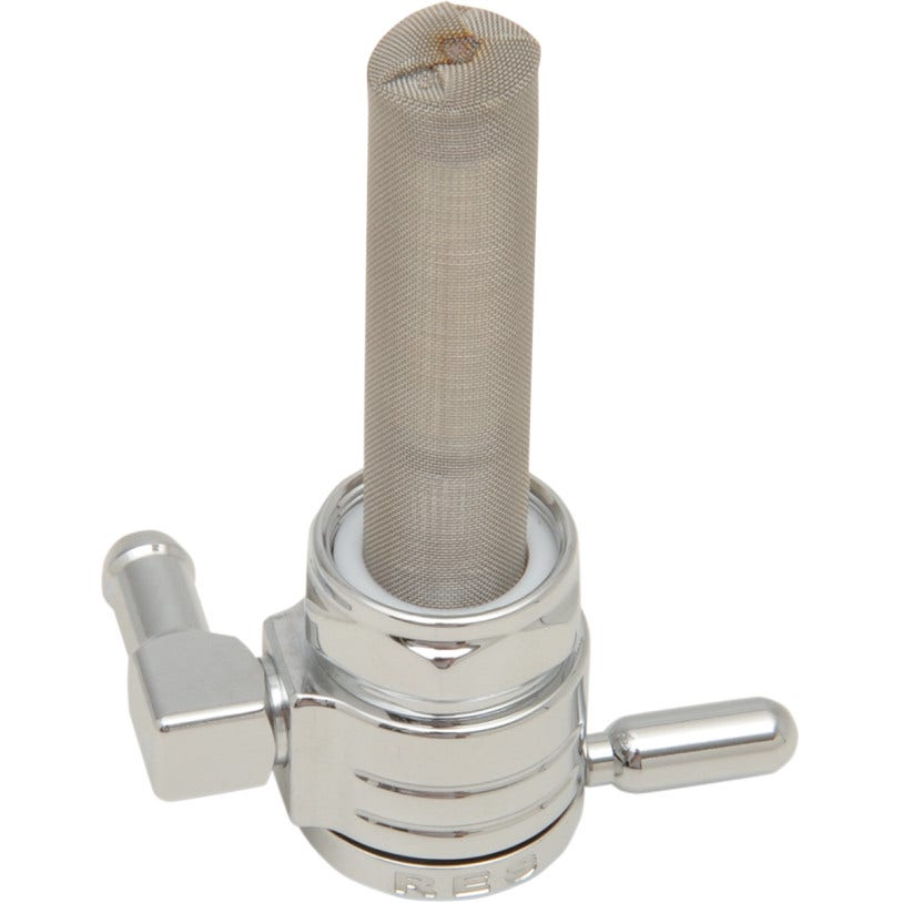 Golan Chrome 22mm Petcock  Backward Rear Outlet Ball Click N Slick for Harley 75-06 | 76-312B-CS