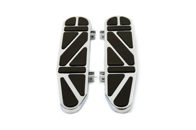 V-Twin 27-0012 Billet Chrome Floorboard Foot Rest Harley FLST / FLT 86-Up