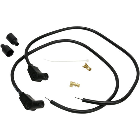 Taylor Black 8MM Custom Spark Plug Wire Set Harley Universal 135° Kit 76083