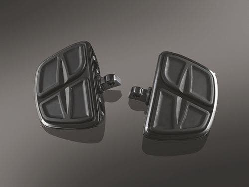 Kuryakyn Gloss Black Kinetic Mini Boards w/ Male Mount Adapters Harley Goldwing