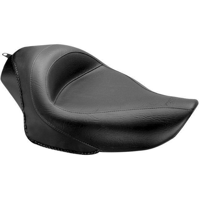 Mustang Solo Vintage Black Seat 4 Harley 04-21 XL W/ 3.3 Gallon Tank