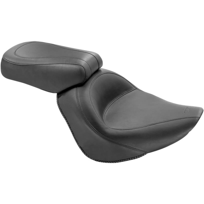 Mustang 76244 Black Vintage Solo Seat Only Harley 06-10 FXST 07-17 FLSTF