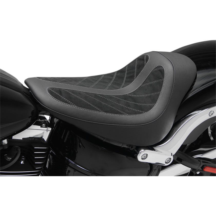 Mustang 76276 Fred Kodlin Signature Series Black Solo Seat Harley Breakout FXSB