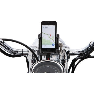 Ciro 50314 Premium Smartphone GPS Holder 1-1/4 Bar Mount Chrome Universal