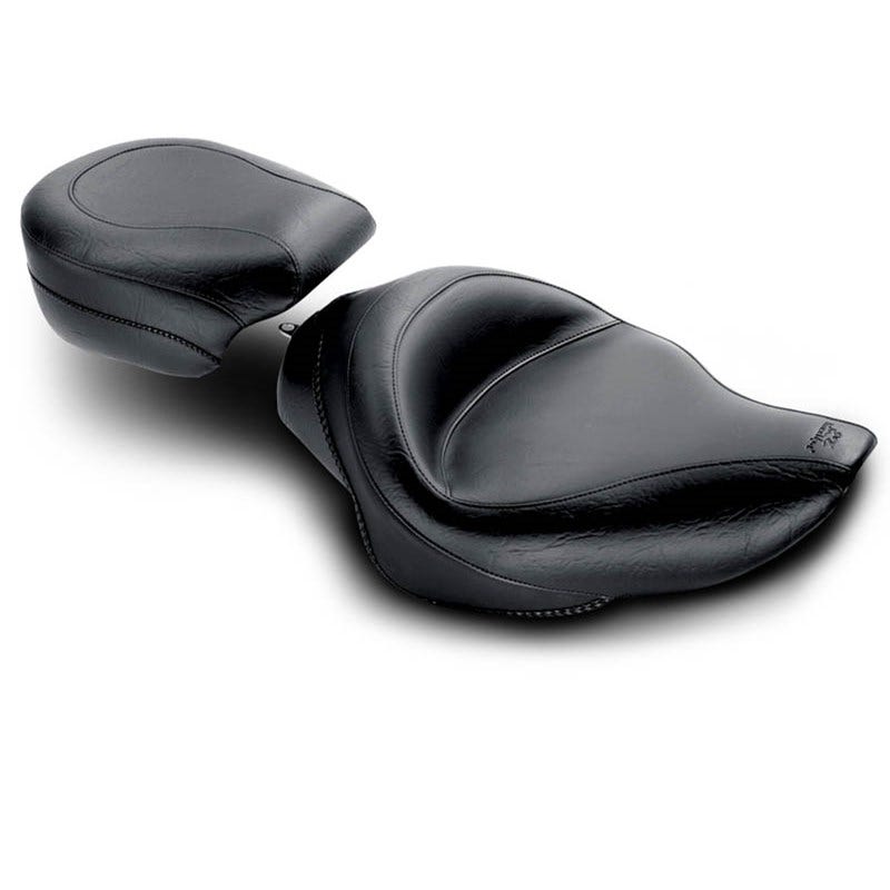 Mustang 76507 Wide Vintage Rear Seat for Harley Sportster Models 04-14