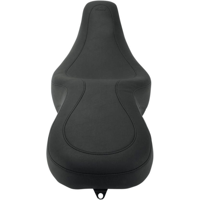 Mustang Seats 76587 Wide Low Tripper Smooth 2 up Seat Harley Touring FLH/T 97-07