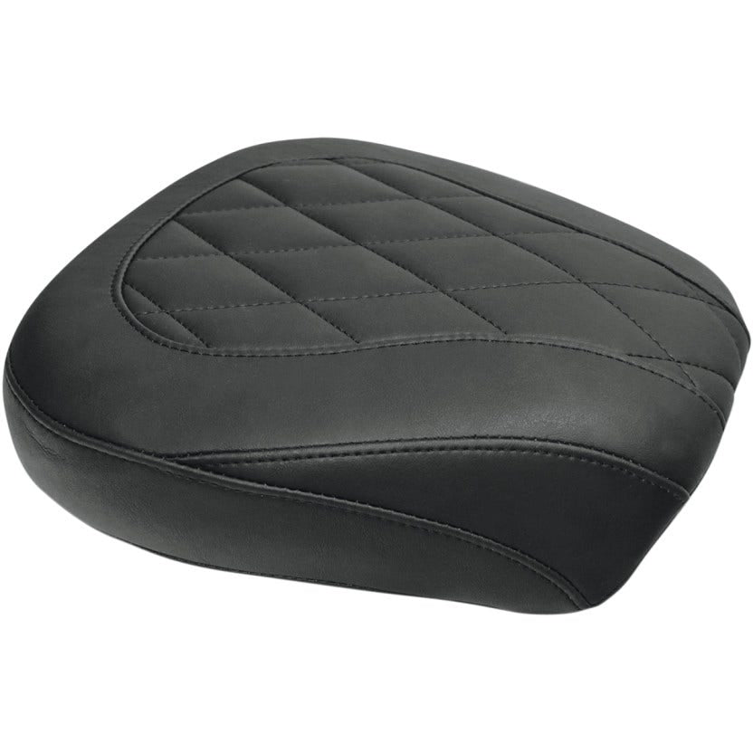 Mustang 76695 Diamond Stitch Wide Low Tripper Rear Seat for Harley Touring 97-23