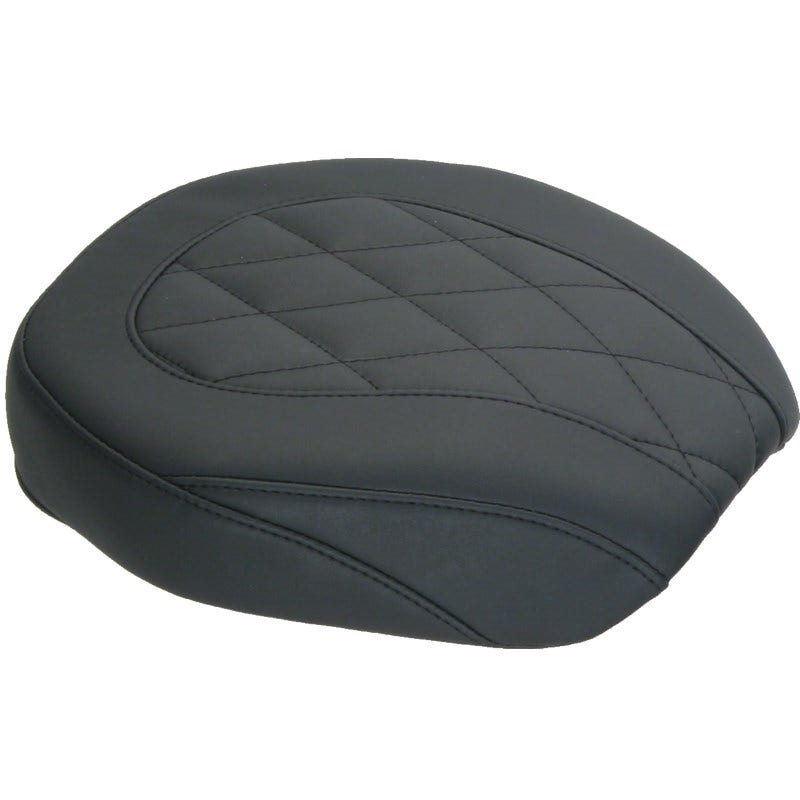 Mustang 76705 Black Smooth Wide Tripper Passenger Pillion Seat Harley Dyna 06-17