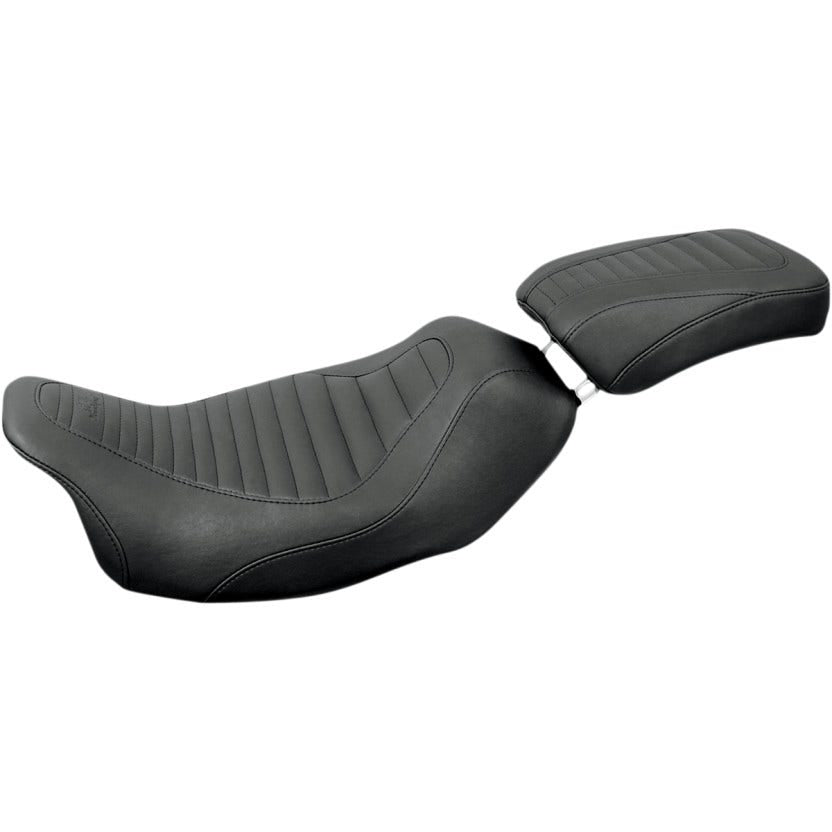 Mustang 76714 Tuck & Roll Tripper Smooth Rear Seat for Harley Touring 97-23