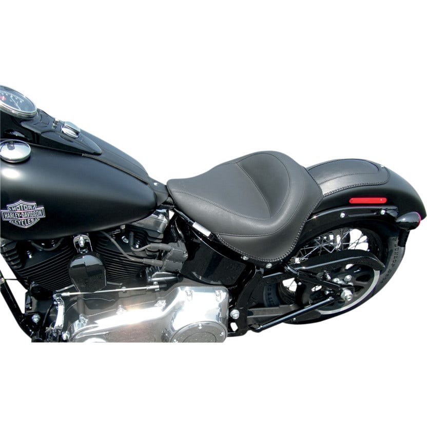 Mustang 76752 Seat Wide Black Vintage Solo Seat Harley Softail 12-16 FXS 11-13 FLS