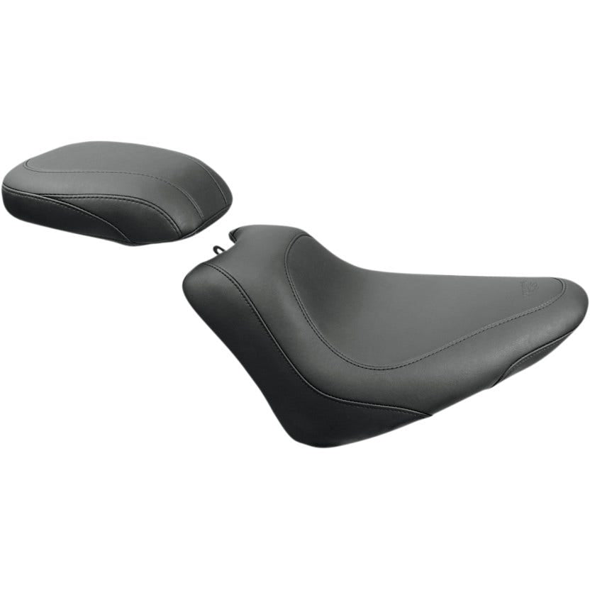 Mustang 76760 Black Vintage Wide Tripper Solo Front Seat Harley 11-13 FXS 12-17 FLS
