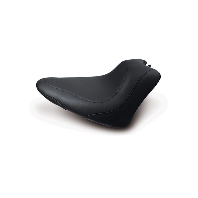 Mustang 76760 Black Vintage Wide Tripper Solo Front Seat Harley 11-13 FXS 12-17 FLS