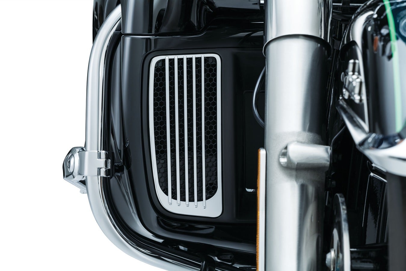 Kuryakyn Chrome Radiator Grills & Screens for Harley Twin Cooled Models 14-17