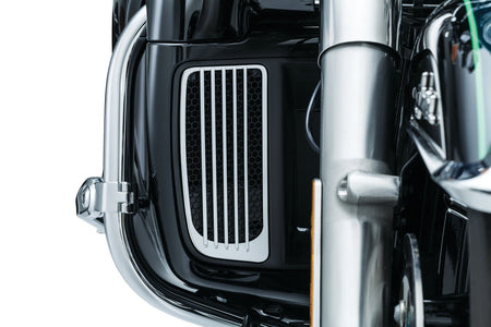 Kuryakyn Chrome Radiator Grills & Screens for Harley Twin Cooled Models 14-17