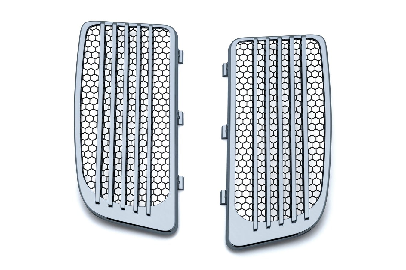 Kuryakyn Chrome Radiator Grills & Screens for Harley Twin Cooled Models 14-17