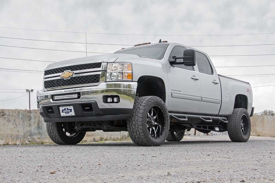 Rough Country 11001 Heavy Duty Rear Traction Ladder Bars 11-19 GM 2500 3500 HD
