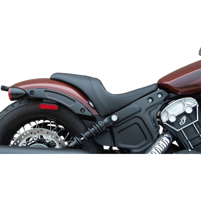 Drag Specialties Black Diamond Stitch 3/4 Solo Seat Indian 18-23 Scout Bobber