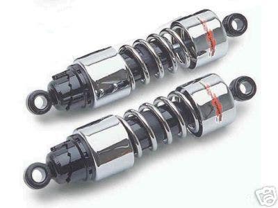Progressive 412 Series 11.5 Chrome Standard Duty Shocks Harley XL 79-03 FL 80-05