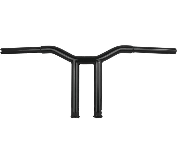 Burly Brand Gloss Black Dominator Bars Straight 10 Rise Internal Wiring B12-6071B