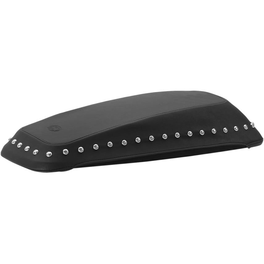 Mustang 77623 Vinyl Saddlebag Lid Covers w/ Chrome Studs Studded Harley FLH/T 14-18